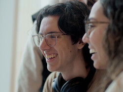 Two Students Smiling Close-Up at The Hub MSU 2